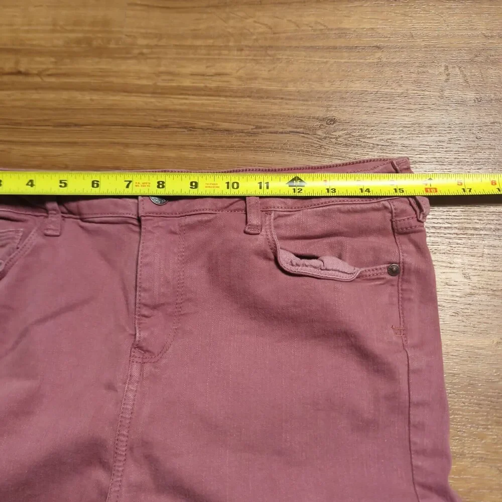 Fat Face Pants Womens UK 14 US 10 Pink Chino Khakis Skinny Tall Slim Casual